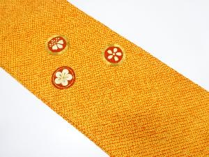 本総絞り　丸紋に梅・桐模様　刺繍　名古屋帯